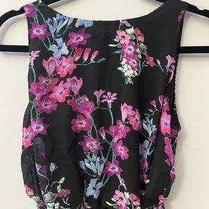 Chaps floor length flower dress, size 8